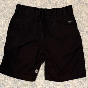 Volcom Kids Vmonty Black Shorts with adjustable waistband